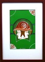 PRODÁNO.  Viktor Preiss - Dva v jednom - originál kresba